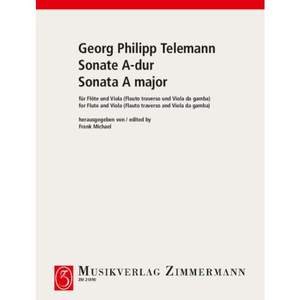 Telemann, G P: Sonata A major