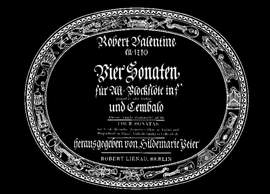 Valentine, R: Vier Sonaten
