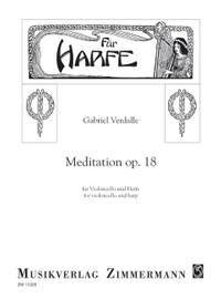 Verdalle: Meditation op. 18 for Cello and Harp