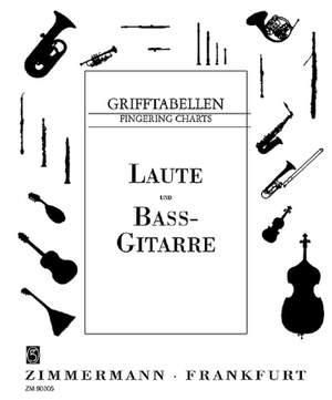Fingering Chart for Lute and Bass Guitar