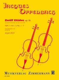 Offenbach, J: Twelve Etudes op. 78 Heft 1