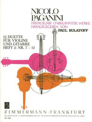 Paganini, N: Twelve Duets Issue 2