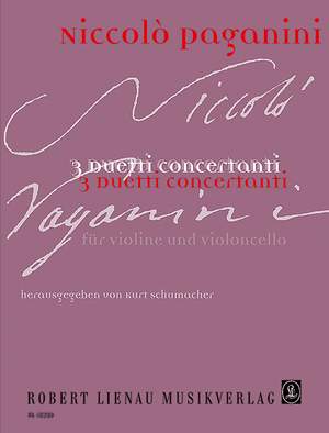 Niccolò Paganini: 3 Duetti Concertanti