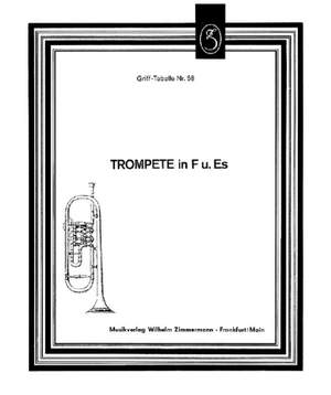 Fingering Chart for Trumpet (F & Eb)