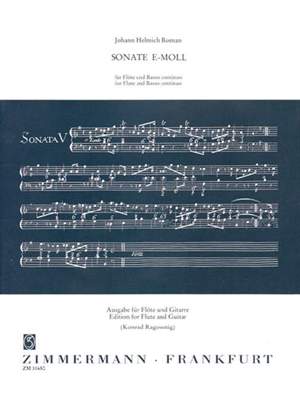 Roman, J H: Sonate e-Moll E minor
