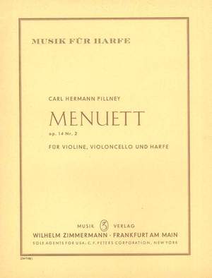 Pillney, C H: Menuett op. 14/2