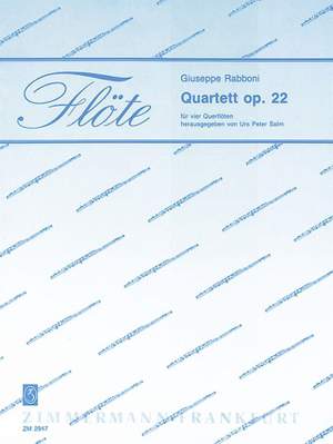 Giuseppe Rabboni: Quartett op. 22