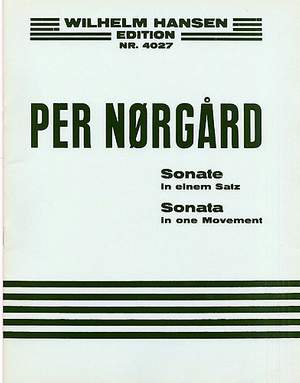 Per Nørgård: Sonata In One Movement For Piano Op.6