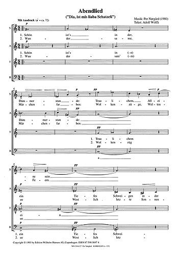 Per Nørgård: Abendlied