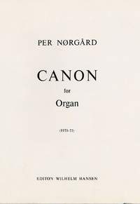 Per Nørgård: Canon For Organ