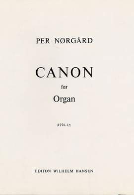 Per Nørgård: Canon For Organ