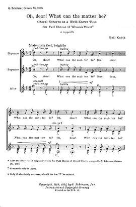 G Kubik: O Dear What Can The Matter Be A Cappella