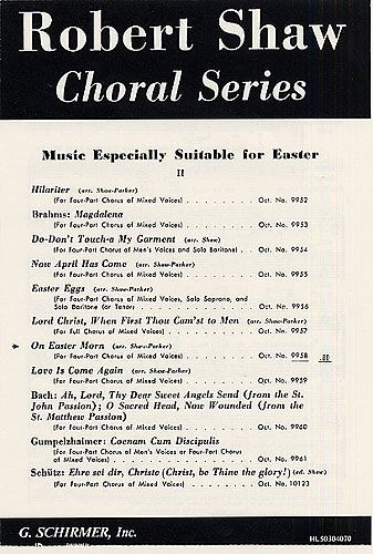 Traditional: On Easter Morn