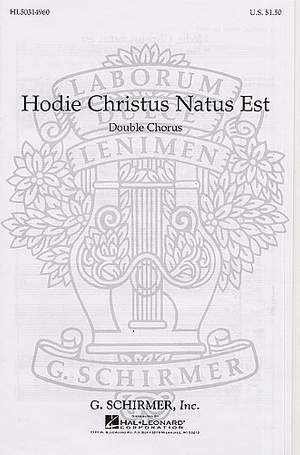 Giovanni Pierluigi da Palestrina: Hodie Christus Natus Est