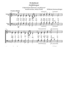 Wilhelm Peterson-Berger: Wilhelm Peterson-Berger Pa Fjeldesti Op. 11 No. 4