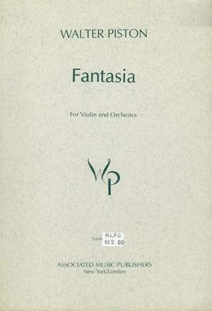 Walter Piston: Fantasia for Violin and Orchestra (1970)