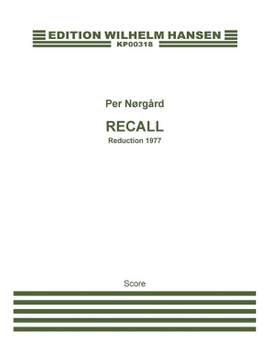 Per Nørgård: 'Recall' Concerto For Accordion And Orchestra