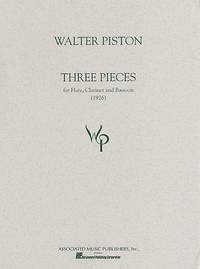 Walter Piston: 3 Pieces for Flute, Clarinet and Bassoon