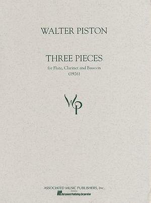 Walter Piston: 3 Pieces for Flute, Clarinet and Bassoon