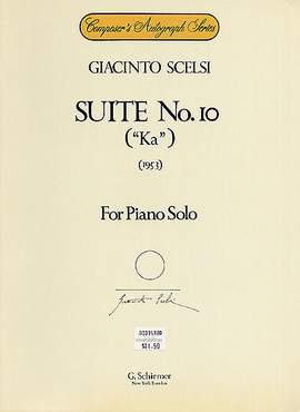 Giacinto Scelsi: Suite No. 10 (1953)