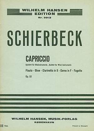 Poul Schierbeck: Capriccio For Wind Quintet Op. 53