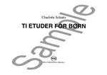 Charlotte Schiotz: Ti Etuder For Born Product Image