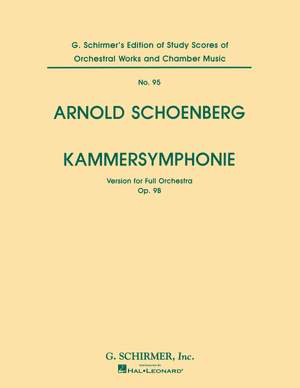 Arnold Schoenberg: Kammersymphonie Op.9b (Full Score)