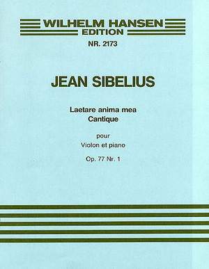 Jean Sibelius: Laetare Anima Mea Op.77 No.1
