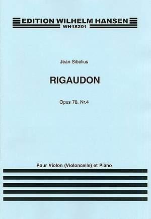 Jean Sibelius: Rigaudon Op.78 No.4