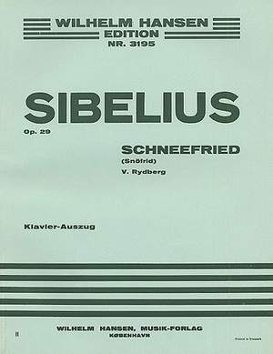 Jean Sibelius: Schnofried Op.29