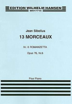 Jean Sibelius: 13 Morceaux Op.76 No.6 'Romanzetta'