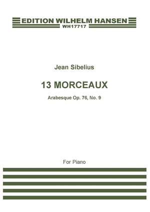 Jean Sibelius: 13 Morceaux Op.76 No.9 'Arabesque'