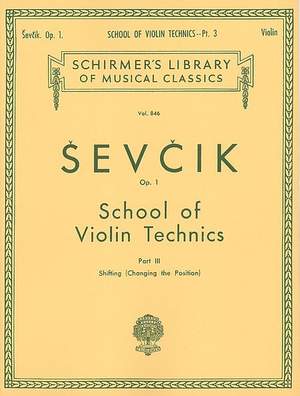 Otakar Sevcik: School of Violin Technics, Op. 1 - Book 3