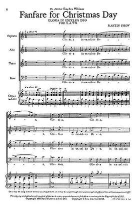 Martin Shaw: Fanfare For Christmas Day Gloria In Excelsis Deo
