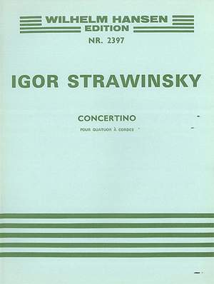 Igor Stravinsky_Arthur Lourie: Concertino For String Quartet