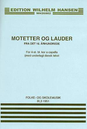Motets From The 16th Century (Motetter Og Lauder)