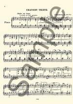 Pyotr Ilyich Tchaikovsky: Chanson Triste Op.40 No.2 (Piano) Product Image