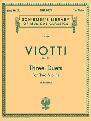 Giovanni Battista Viotti: 3 Duets, Op. 29