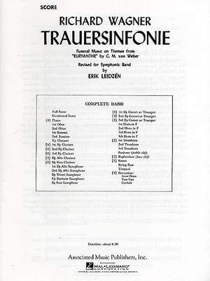Richard Wagner: Trauersinfonie For Concert Band