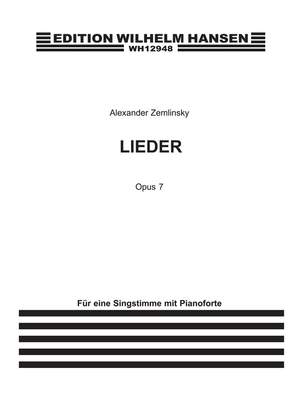 Alexander Zemlinsky: Lieder Op. 7