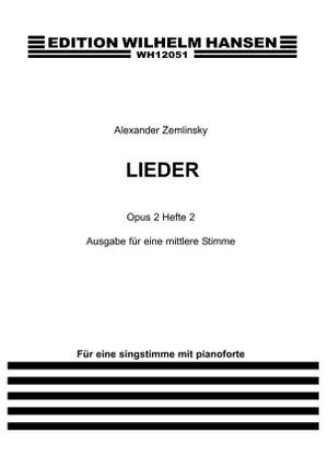 Alexander Zemlinsky: Lieder Op.2 Book 2