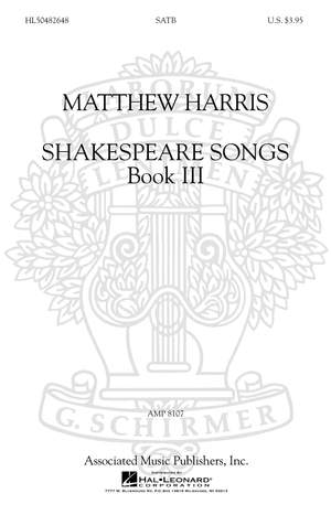 Matthew Harris: Shakespeare Songs, Book III