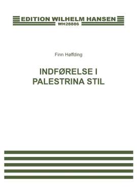Finn Hoffding: Indforelse I Palestrina Stil