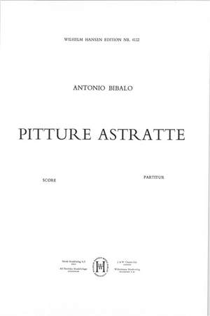 Antonio Bibalo: Pitture Astratte