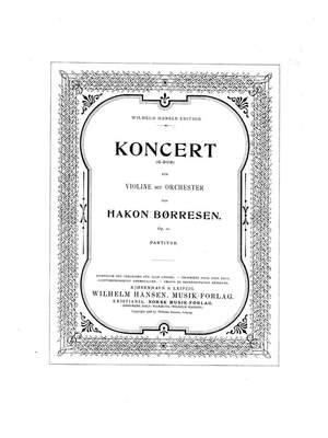 Hakon Borresen: Violinkoncert I G-dur Op. 11