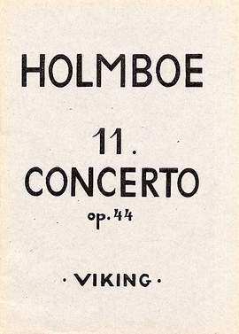 Vagn Holmboe: Concerto No.11 Op.44 For Trumpet And Orchestra