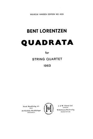 Bent Lorentzen: Quadrata 1963