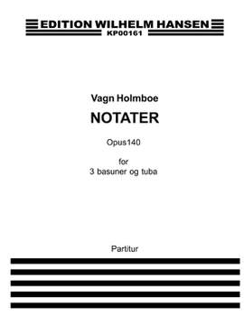 Vagn Holmboe: Notater Op. 140 Partitur, Kopi
