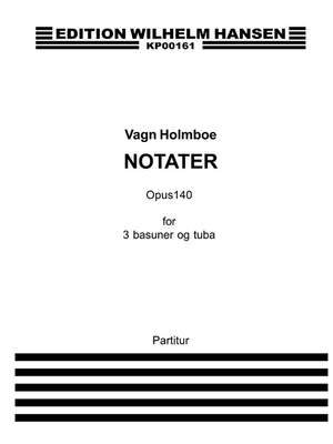 Vagn Holmboe: Notater Op. 140 Partitur, Kopi