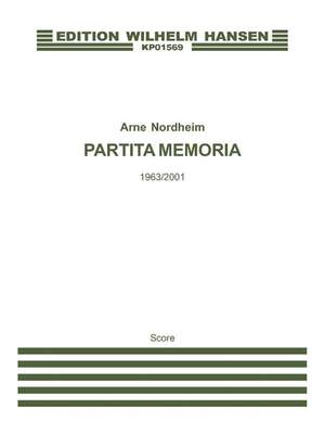 Arne Nordheim: Partita Memoria
